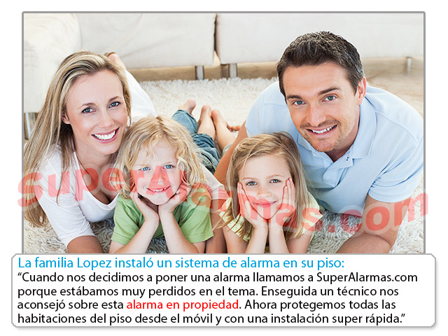 Alarma inalámbrica y sin cuotas para proteger su vivienda.