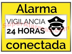 CARTEL DISUASORIO DE ALARMA CONECTADA