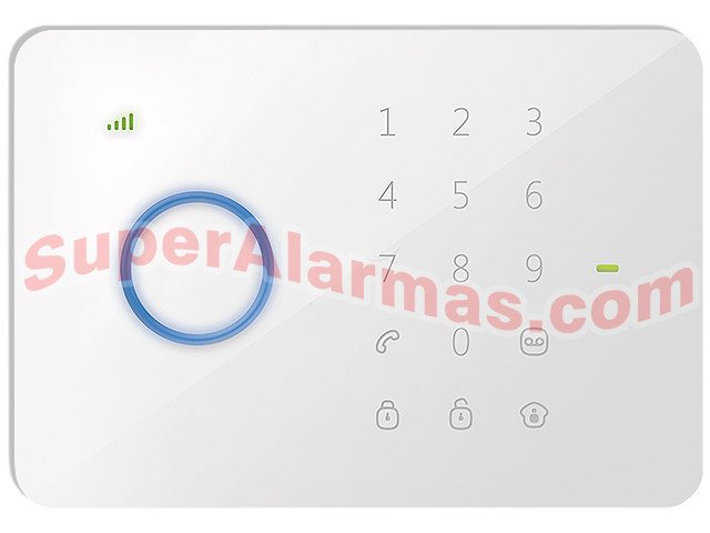 Coloque su alarma en cualquier parte de su casa gracias al elegante diseño.
