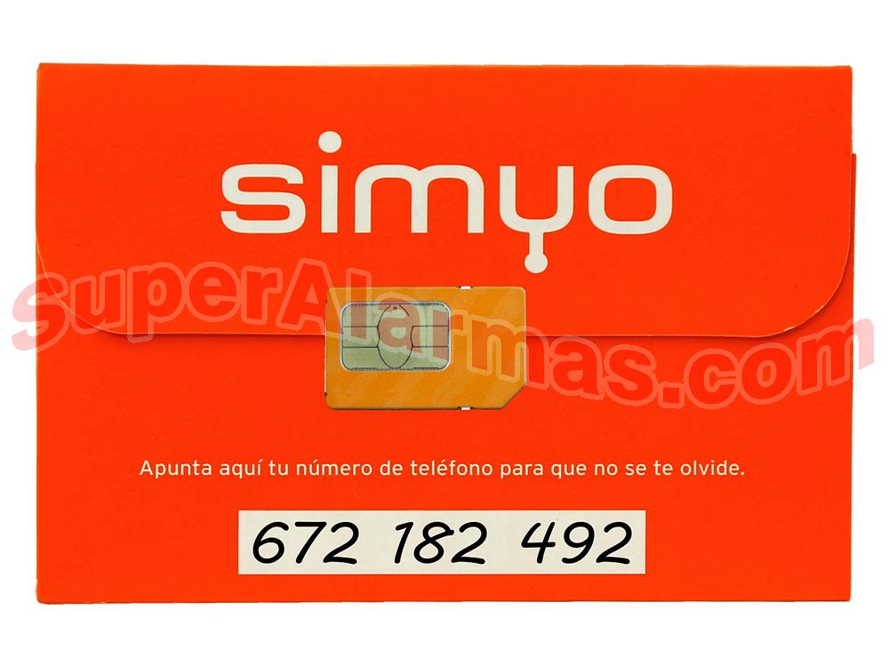 TARJETA SIM PREPAGO SIMYO