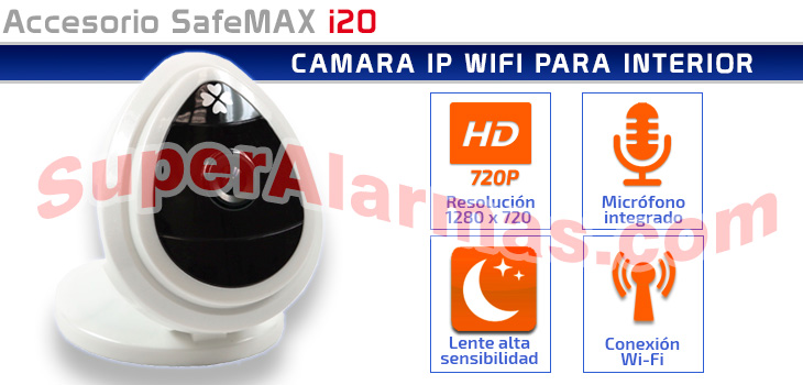Cámara IP Wifi de interior como complemento para su sistema de alarma.