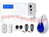 KIT DE ALARMA SAFEMAX i20 CON CÁMARA IP WIFI MOTORIZADA
