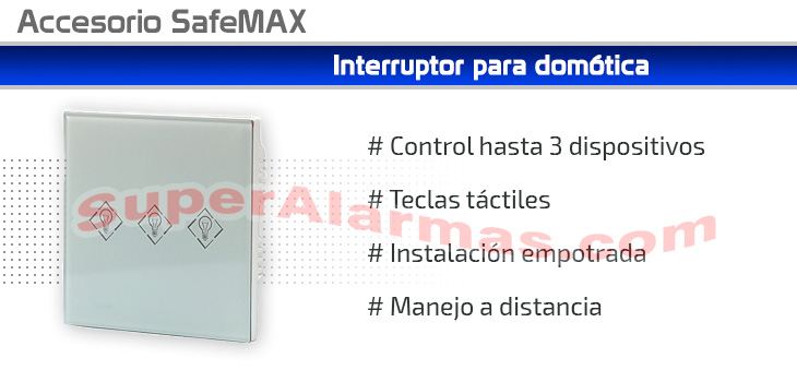 Controlador domótico para alarmas SafeMax 