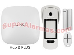 KIT AJAX 2 PLUS SEGURIDAD EXTERIOR CON CÁMARA INTEGRADA