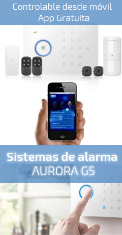 Aurora G5 es una alarma inalambrica y sin cuotas mensuales