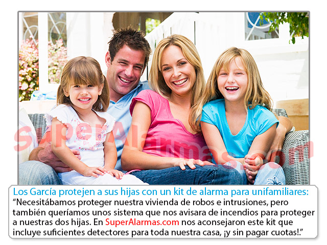 kit de alarma completo para casas unifamiliares.