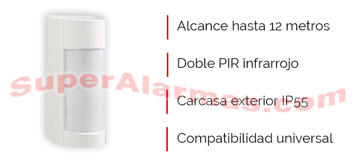 Detector de movimiento exterior anti-mascotas OPTEX universal