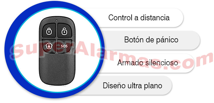 Mando a distancia armado / desarmado para alarmas Chuango RC-80