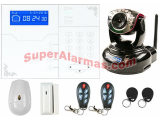 Kit alarma IP + cámara Wifi con grabación.