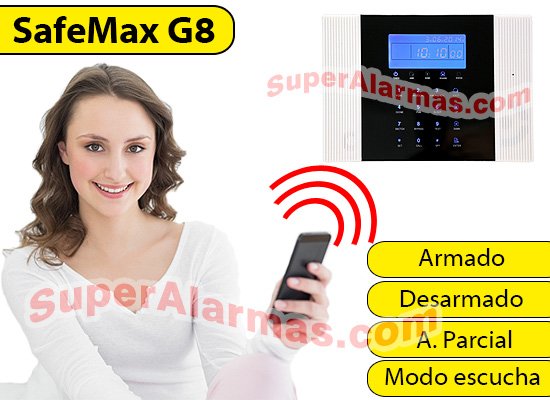 SafeMax G8 es compatible con su telñefono móvil.