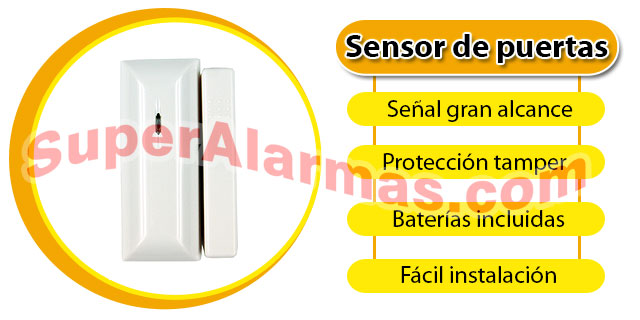 Detector de apertura de puertas o ventanas SafeMax G8