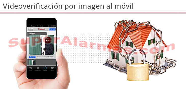 Alarma con videoverificación directa en su móvil.