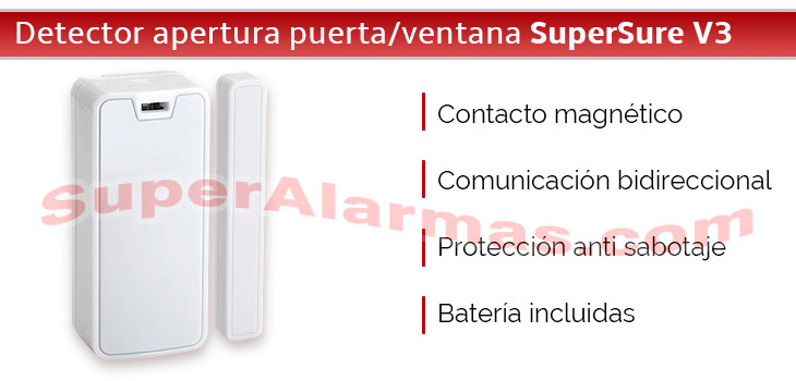 Detector de apertura para puertas o ventanas.
