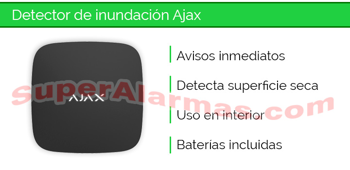 Detector de inundaciones inalámbrico para alarma Ajax