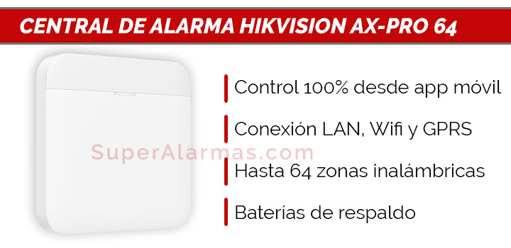Central de alarma Hikvision AX Pro con avisos por GPRS para evitar okupaciones
