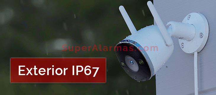 Cámara ip wifi 2k 4 megapixeles apta para exterior resistente al agua y al polvo