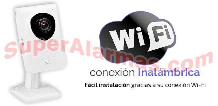 Cámara IP con conexión Wifi a Internet.