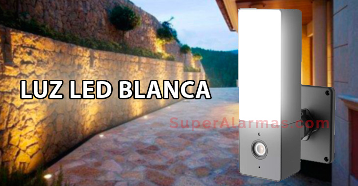 Cámara IP Wifi con luz LED blanca integrada