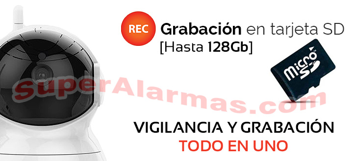 Cámara IP Wifi Megapixel con grabación en tarjeta microSD