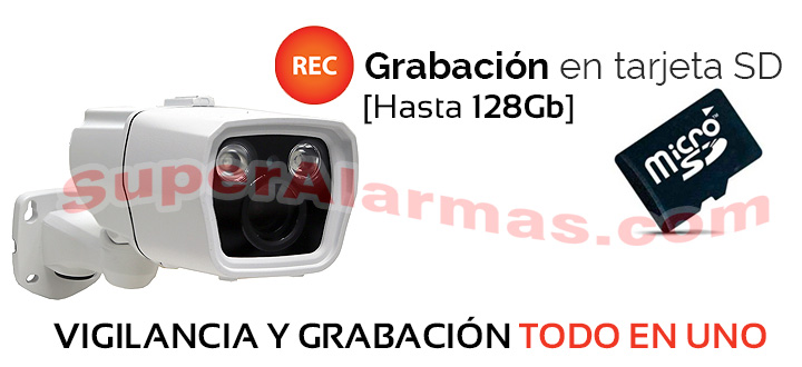 Cámara 4G Full HD con grabación en una tarjeta de memoria interna