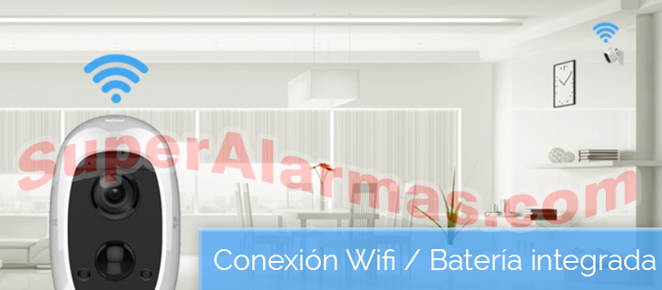 Cámara IP calidad Full HD con Internet Wifi y batería integrada de larga duración.