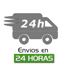 Envíos en 24 horas por agencia de mensajería urgente.