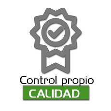 Control propio de calidad en todos los productos.